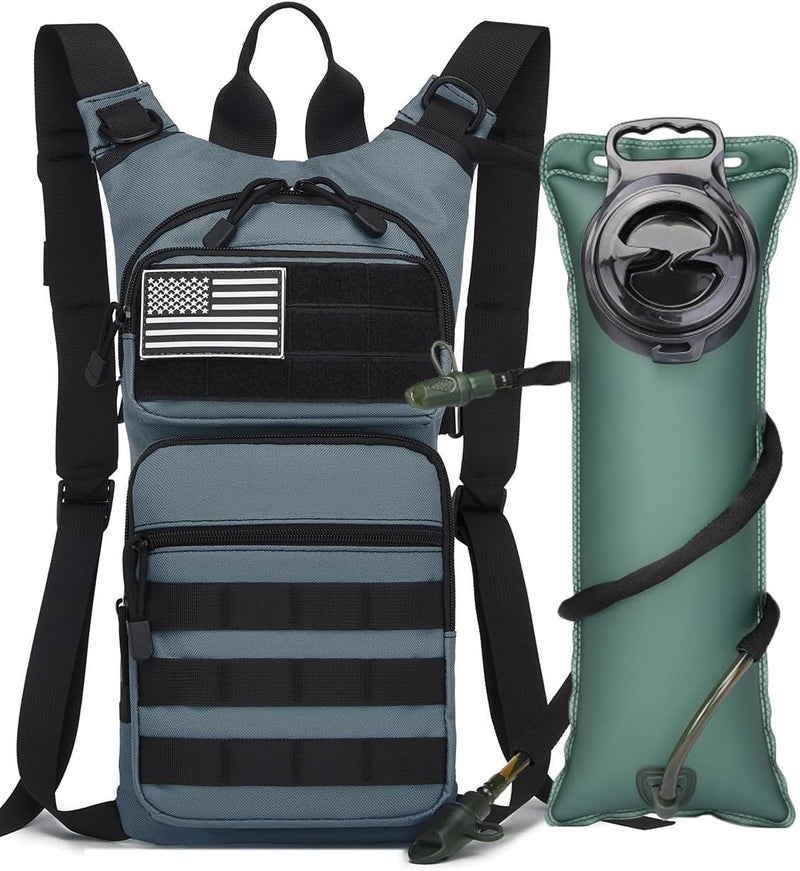 ATBP Insulated Water Hydration Pack Bag with 3L TPU Bladder Tactical Molle Hydration Backpack for Hiking Cycling Running - Image 1